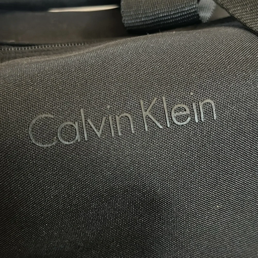 Calvin Klein black Travel Duffle Gym Carry On Bag No Pockets